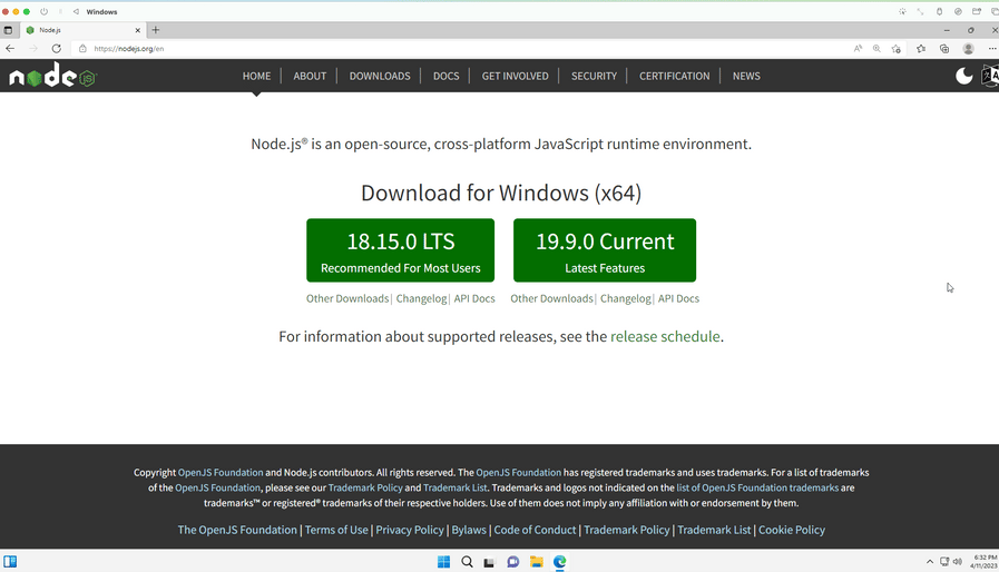Installing directly with Node.js and npm